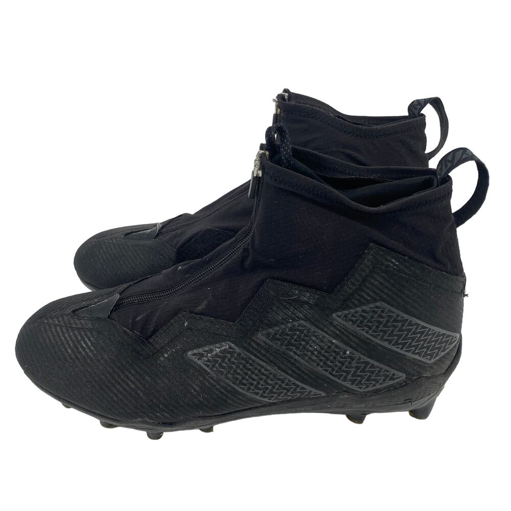 adidas Nasty Football Cleat Men's 13 Black front zip boots - Picture 3 of 7